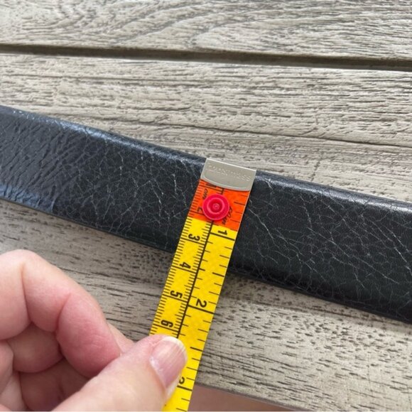 Michael Michael Kors Black Leather Wide Belt Womens Size Small - Picture 6 of 6